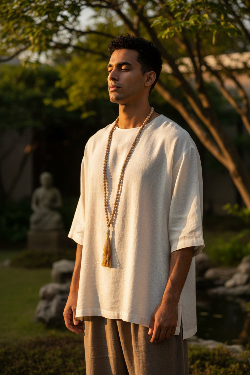 Japamala de Palo Santo 108 contas - Imagem 3