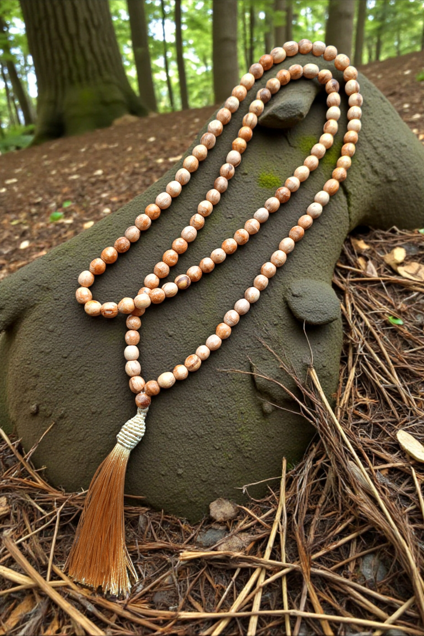 Japamala de Palo Santo 108 contas - Imagem 2