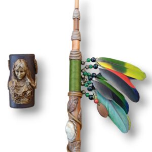 Cachimbo Xamânico Mulher Nativa – Conexão com os ciclos da natureza e a energia da criação
