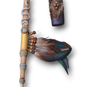 Cachimbo Xamânico Leão – Fogo do coração e lealdade inabalável