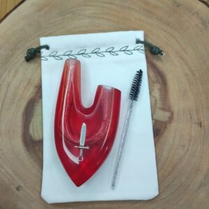 Kuripe de Resina vermelho espada – Auto Aplicador de Rapé