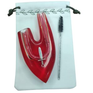 Kuripe de Resina Vermelho espada  – Auto Aplicador de Rapé