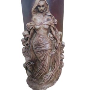 Cachimbo Xamânico Rosa Caveira – Força feminina, proteção espiritual e transformação dos caminhos.