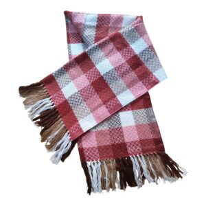 Cachecol Lenço Lã Peruana Estilo Alpaca Unissex Rosado