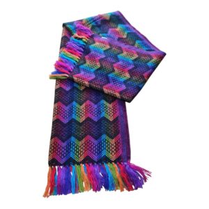 Cachecol Lenço Lã Peruana Estilo Alpaca Unissex Colorido