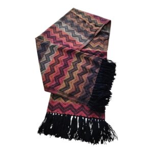 Cachecol Lenço Lã Peruana Estilo Alpaca Unissex Tons terrosos