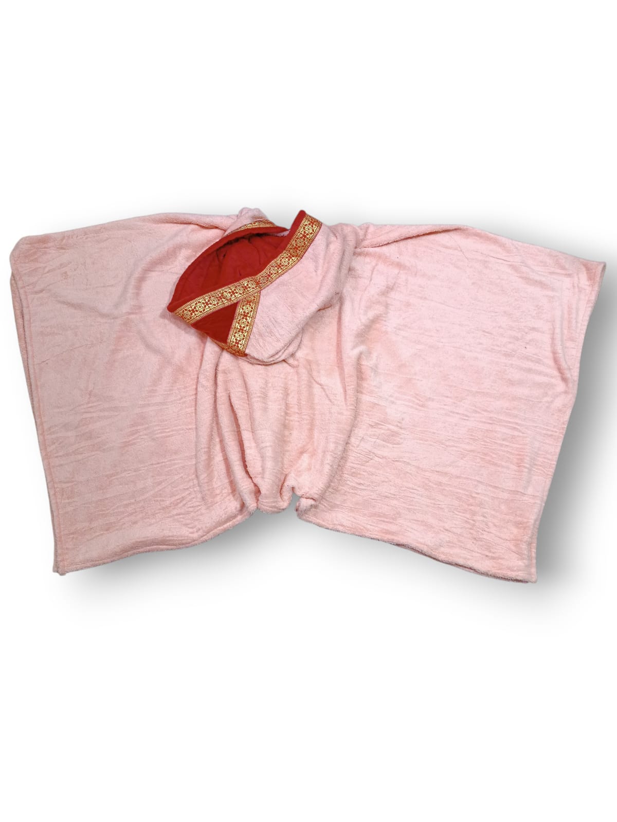 Poncho Microfibra Retangular Triluna Rosa Claro - Imagem 3