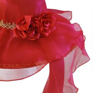 Chapéu De Luxo Para Pomba Gira Aba Larga vermelho