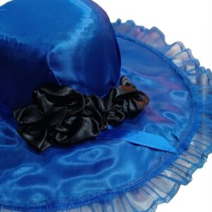 Chapéu Pomba Gira De Luxo Aba Larga Azul