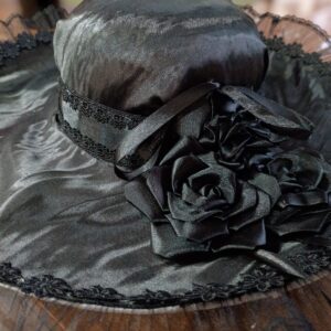 Chapéu Pomba Gira De Luxo Aba Larga Preto