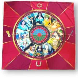 Toalha para tarot Roda das ciganas