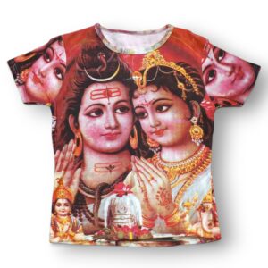 Baby Look Shiva e Parvati Deuses Hindu Estampa Total Sublimação – Tam P